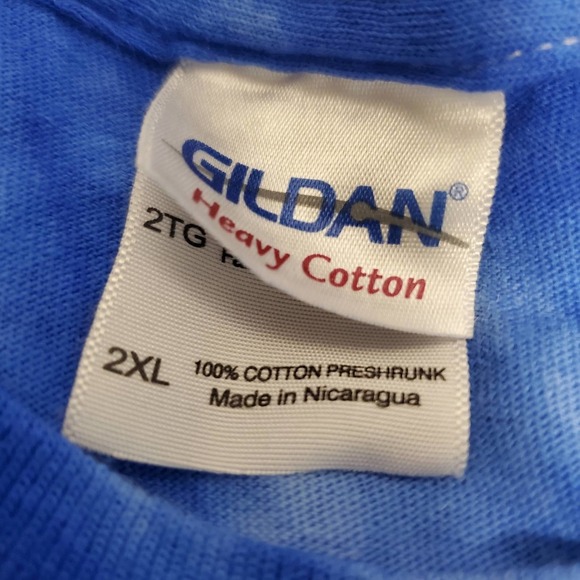 DAVID MASON Traffic Jam world tour Men 2XL Blue Tie Dye graphic T-Shirt - Picture 3 of 3